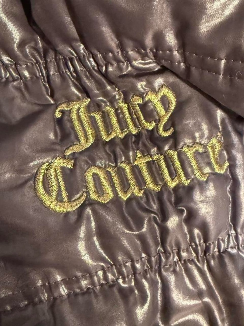 Y2K Juicy Couture Faux Fur Hooded Parka Puffer Jacket - Picture 3 of 3